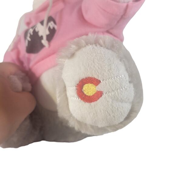 Colorado Plush Husky Dog 11" Pink Hoodie Stuffed Animal Toy Stuffie Plushie - Picture 5 of 12